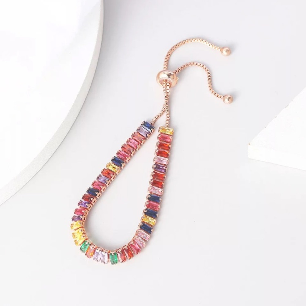Multicolor Swarovski elements bracelet